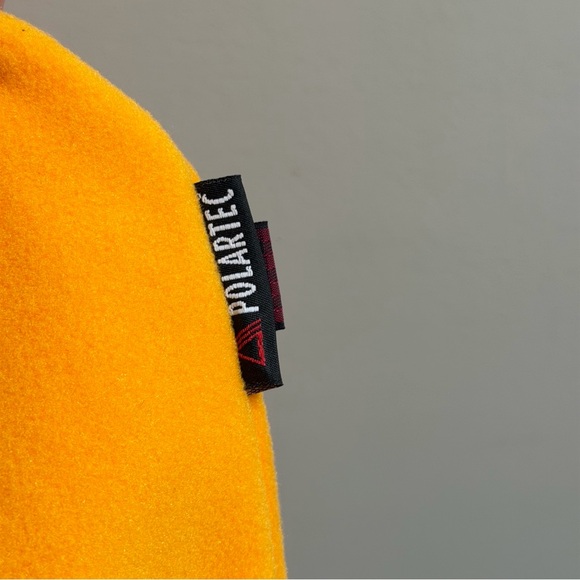 NEW Vintage Woolrich Quarter Snap Fleece Pullover Men’s 2XL Made in USA Yellow - Picture 8 of 13